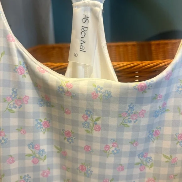 Altard State Active Spirit‎ Gingham Floral Dress - Picture 4 of 5